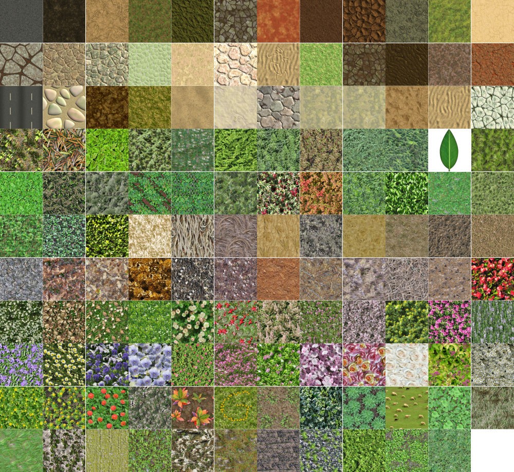 Ground and Plants Seamless Textures