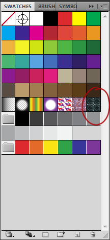 Photoshop Swatches palette for seamless textures