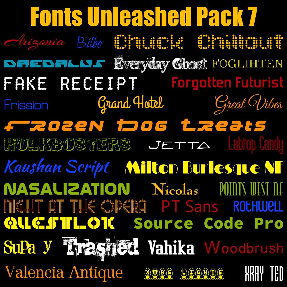 Fonts Unleashed Pack 07